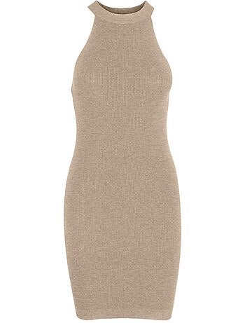 Vero moda gouden beige jurk voor dames