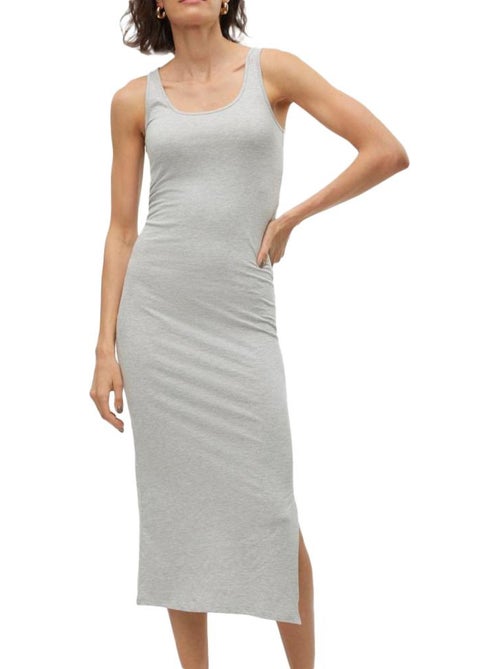 Vero Moda Grijze Maxi Jurk voor Dames - Zacht & Comfortabel - Kiabi Vero Moda Grijze Maxi Jurk voor Dames - Zacht & Comfortabel - Kiabi