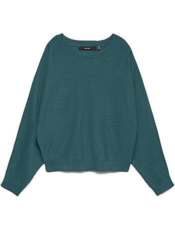 Vero moda happyglitter batwing trui voor dames - blauw