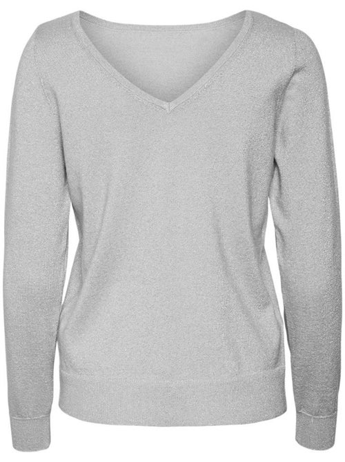 Vero Moda Happyglitter Lichtgrijze Damestrui - Kiabi Vero Moda Happyglitter Lichtgrijze Damestrui - Kiabi