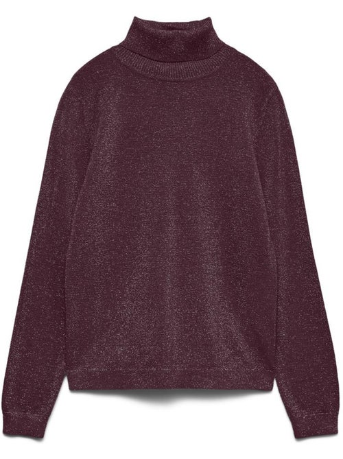Vero Moda Happyglitter Pruimkleurige Dames Trui - Kiabi Vero Moda Happyglitter Pruimkleurige Dames Trui - Kiabi