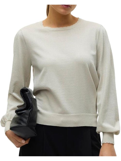 Vero Moda Happyshine 10 Beige Dames Trui - Kiabi Vero Moda Happyshine 10 Beige Dames Trui - Kiabi