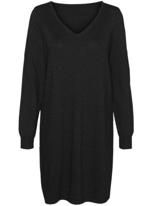 Vero Moda Happyshine Zwarte Jurk voor Dames - Kiabi Vero Moda Happyshine Zwarte Jurk voor Dames - Kiabi