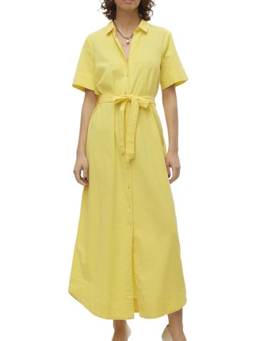 Vero Moda Hart Gele Jurk voor Dames - Kiabi Vero Moda Hart Gele Jurk voor Dames - Kiabi