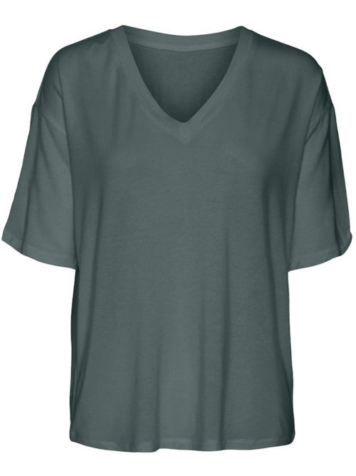 Vero Moda Hira Groen T-shirt voor Dames - Kiabi Vero Moda Hira Groen T-shirt voor Dames - Kiabi