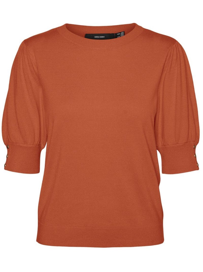 Vero moda holly karis dames trui oranje 2/4 mouw Oranje - Kiabi