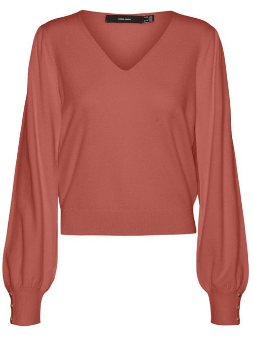 Vero Moda Holly Karis Terracotta Dames Trui - Kiabi Vero Moda Holly Karis Terracotta Dames Trui - Kiabi