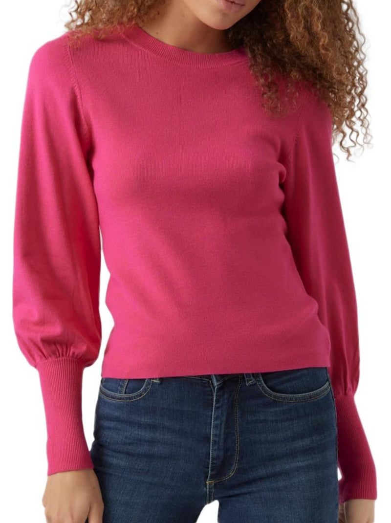 Vero Moda Hollykari Roze Dames Trui Roze - Kiabi
