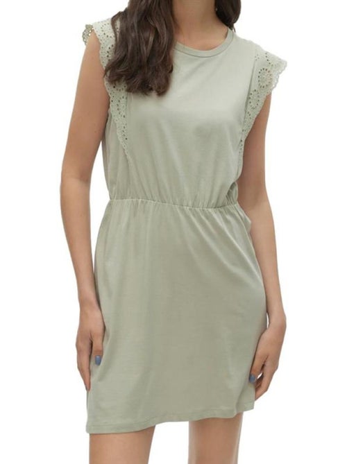 Vero Moda Hollyn Kakikleurige Jurk voor Dames - Kiabi Vero Moda Hollyn Kakikleurige Jurk voor Dames - Kiabi