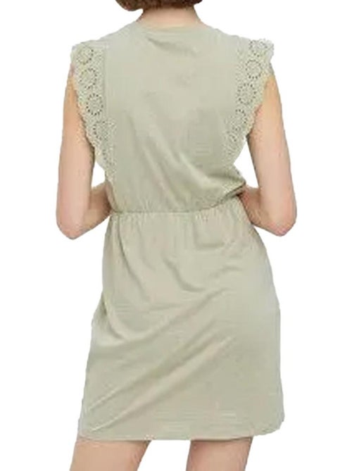 Vero Moda Hollyn Kakikleurige Jurk voor Dames - Kiabi Vero Moda Hollyn Kakikleurige Jurk voor Dames - Kiabi