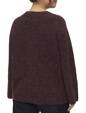 Vero moda ingrid pruimkleurige dames trui