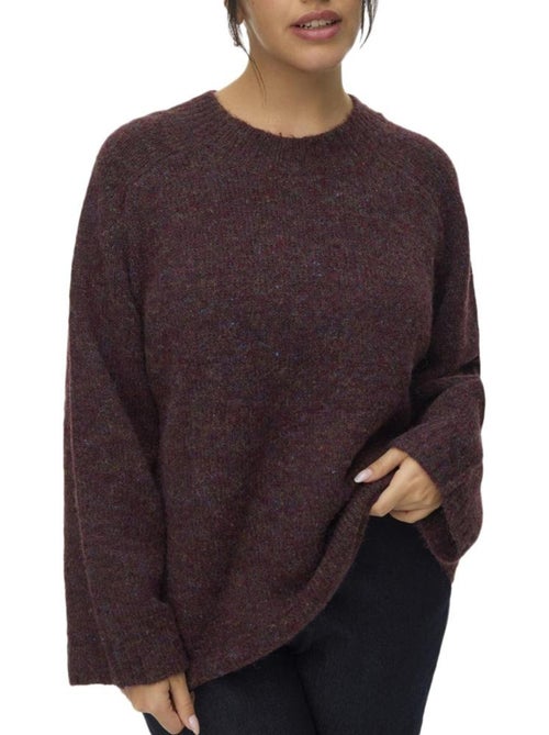 Vero Moda Ingrid Pruimkleurige Dames Trui - Kiabi Vero Moda Ingrid Pruimkleurige Dames Trui - Kiabi