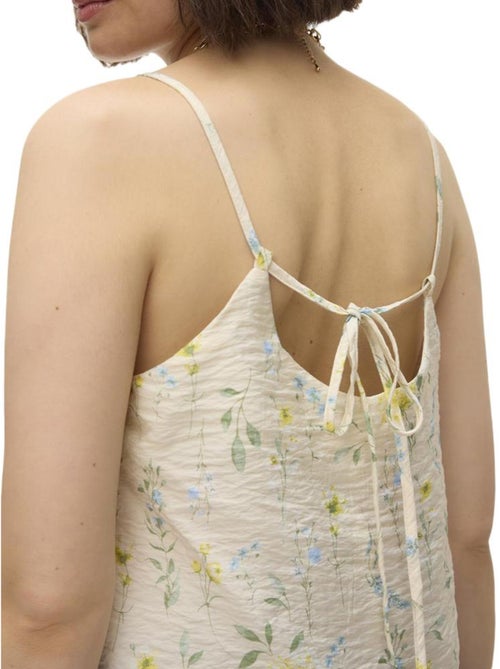 Vero Moda Josie Dames Top met Print - Beige - Kiabi Vero Moda Josie Dames Top met Print - Beige - Kiabi