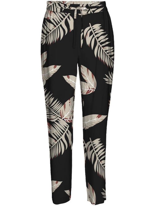 Vero Moda Joy Dames Pantalon - Zwart/Beige Vloeiend & Elegant - Kiabi Vero Moda Joy Dames Pantalon - Zwart/Beige Vloeiend & Elegant - Kiabi