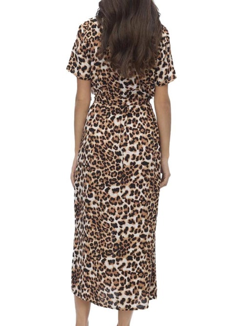 Vero Moda Joy Damesjurk Zwart/Wit met Patroon - Kiabi Vero Moda Joy Damesjurk Zwart/Wit met Patroon - Kiabi