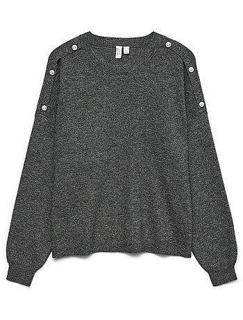 Vero moda joya grijze dames trui
