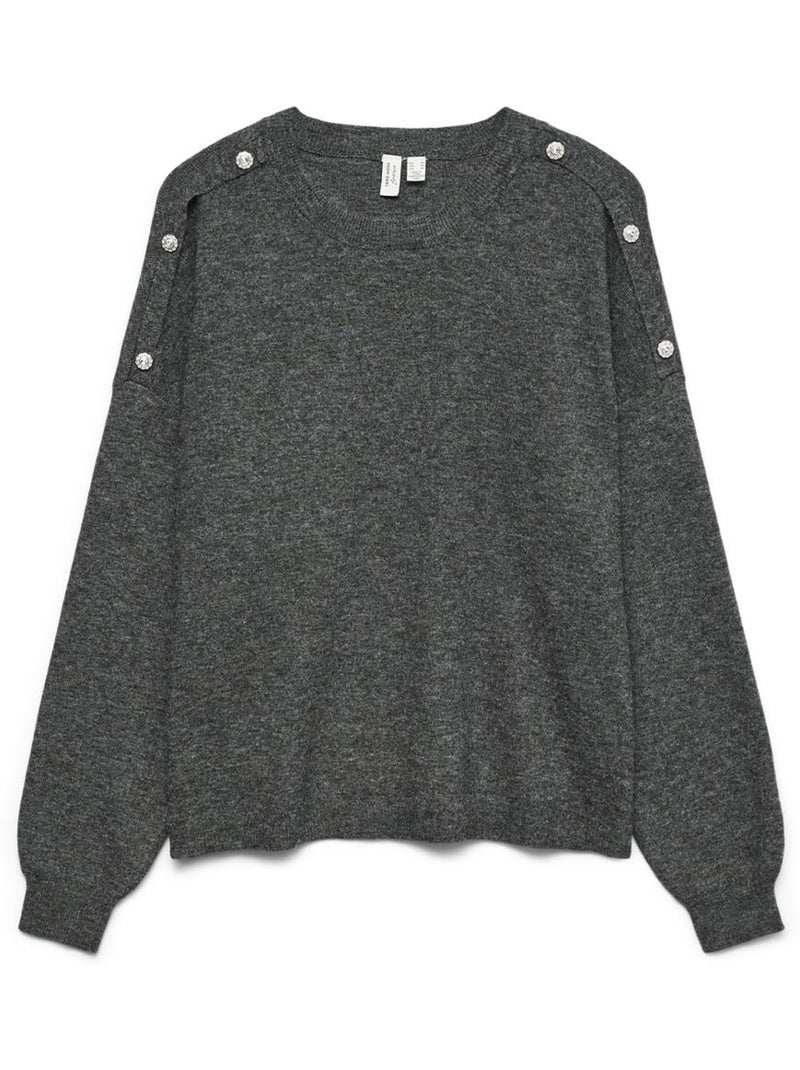 Vero Moda Joya Grijze Dames Trui Zilvergrijs - Kiabi