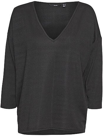 Vero moda kanva zwart t-shirt voor dames