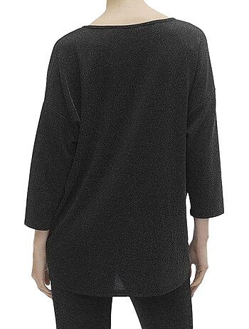 Vero moda kanva zwart t-shirt voor dames