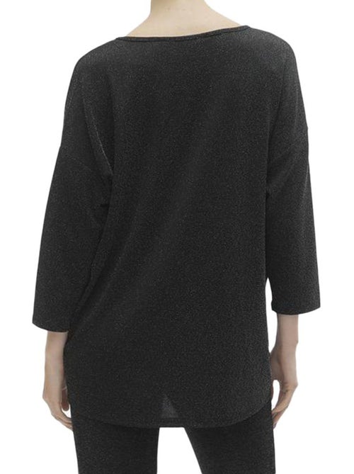 Vero Moda Kanva Zwarte Blouse Dames 3/4 Mouw - Kiabi Vero Moda Kanva Zwarte Blouse Dames 3/4 Mouw - Kiabi