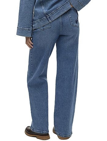 Vero moda kathy blauwe straight leg jeans voor dames