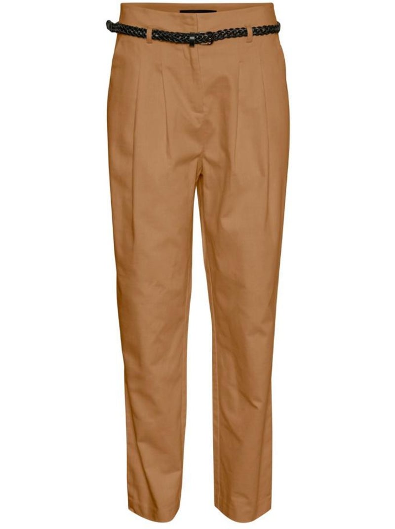 Vero Moda Katie Camel Damespantalon Cappuccinobruin - Kiabi