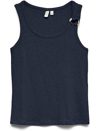 Vero moda kiki dames marineblauwe mouwloze top