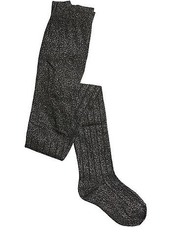 Vero moda kira meisjes panty 2-pack grijs met glitters