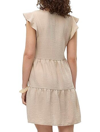 Vero moda kita beige jurk voor dames