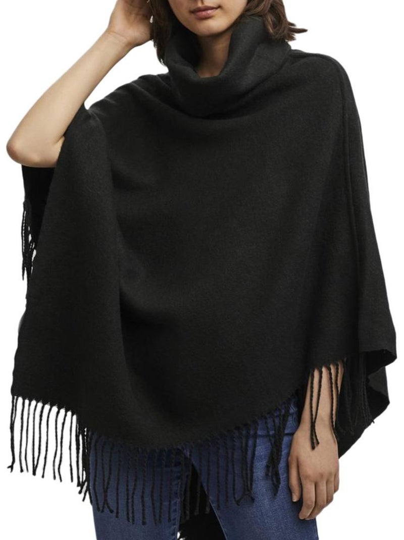 Vero Moda Kleo Zwarte Poncho voor Dames Zwart - Kiabi