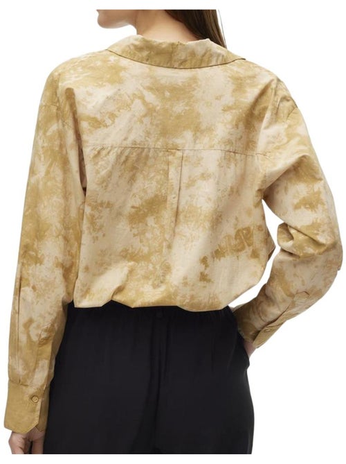 Vero Moda Kristee Camel Damesoverhemd - Kiabi Vero Moda Kristee Camel Damesoverhemd - Kiabi