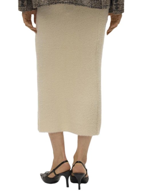 Vero Moda Lange Beige Rok voor Dames met Puffmouwen - Kiabi Vero Moda Lange Beige Rok voor Dames met Puffmouwen - Kiabi