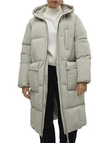 Vero moda lanoranja kaki dames gewatteerde jas