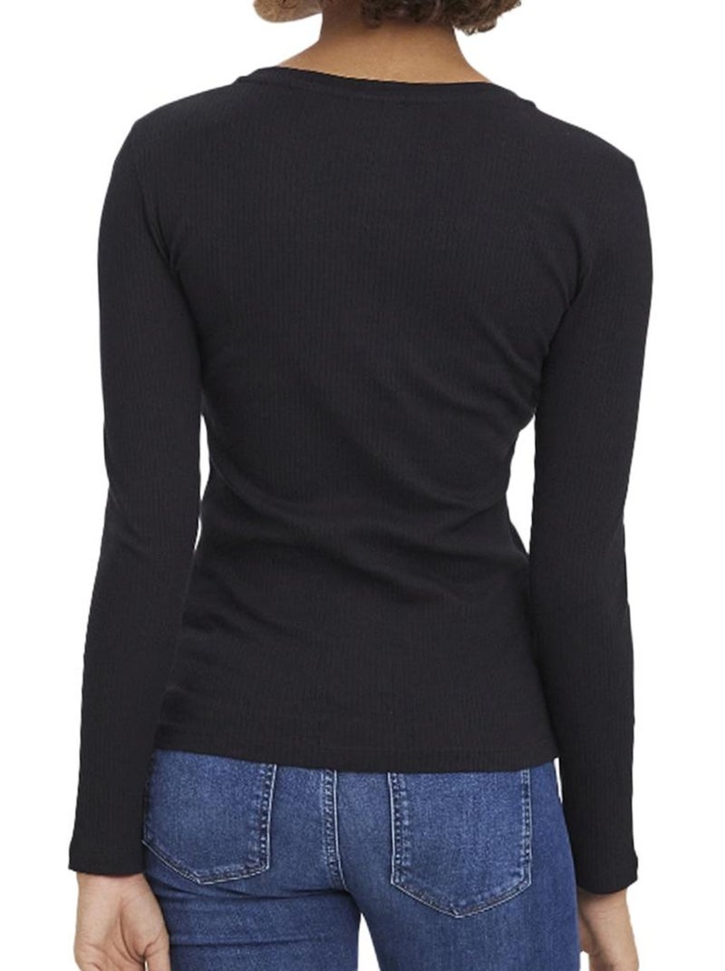 Vero moda lavender zwart t-shirt met lange mouwen voor dames Zwart - Kiabi