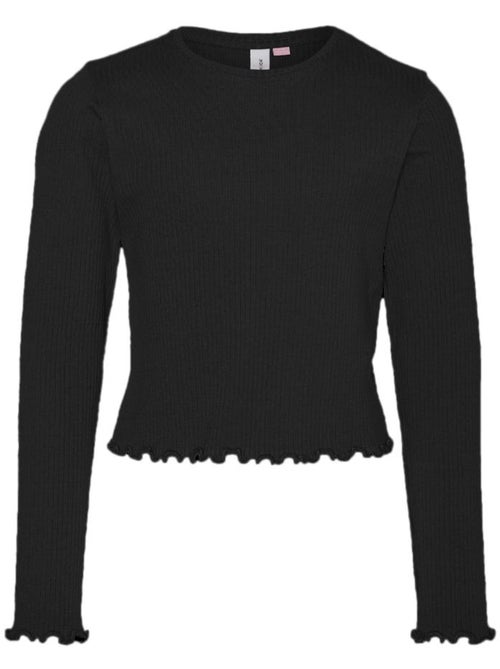 Vero Moda Lavender Zwart T-shirt met Lange Mouwen voor Meisjes - Kiabi Vero Moda Lavender Zwart T-shirt met Lange Mouwen voor Meisjes - Kiabi