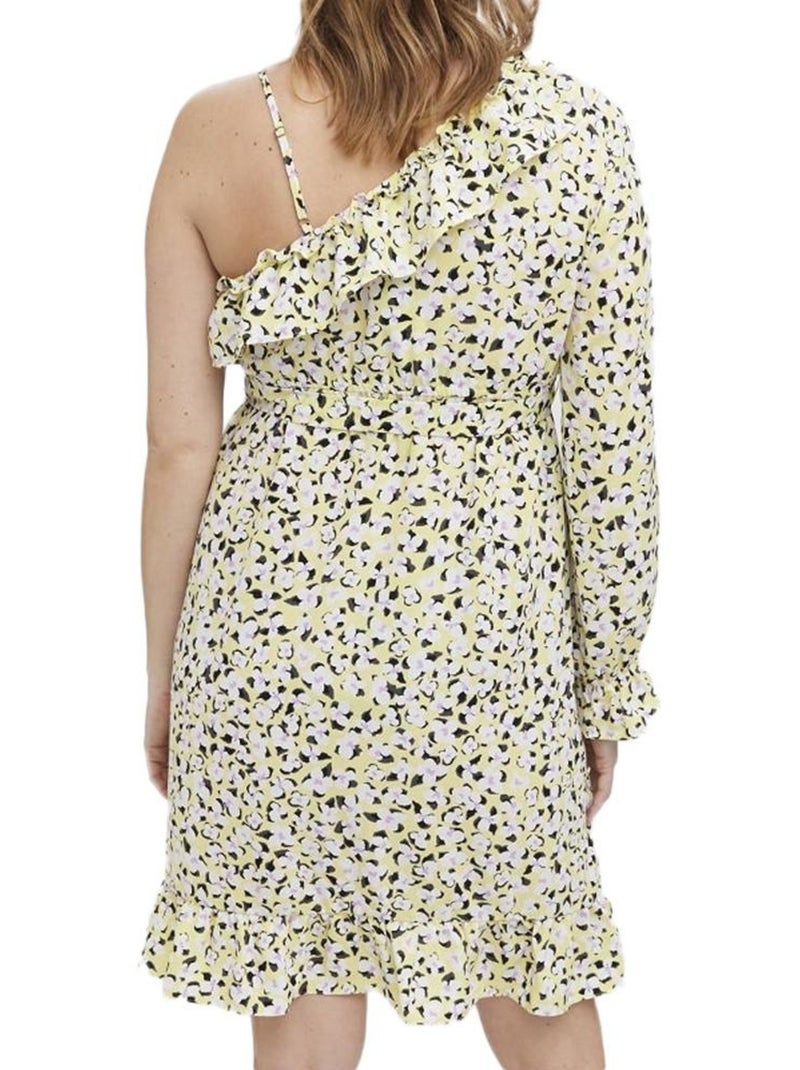 Vero Moda Lea Zwangerschapsjurk Zwart/Geel Geel - Kiabi