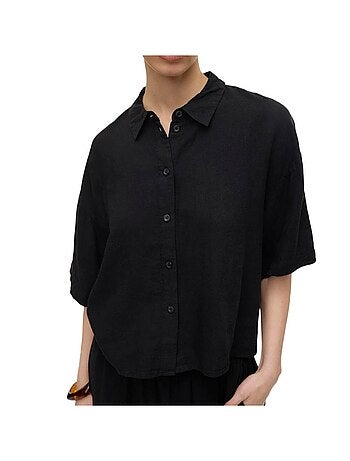 Vero moda linn zwarte damesblouse