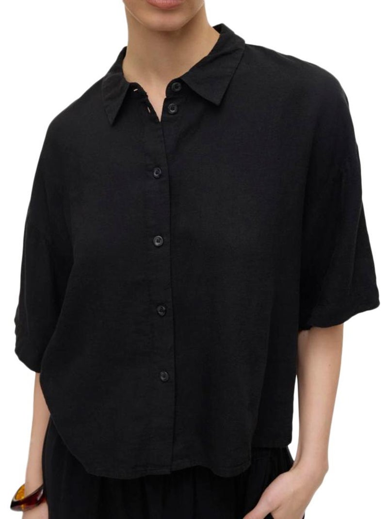 Vero Moda Linn Zwarte Damesblouse Zwart - Kiabi