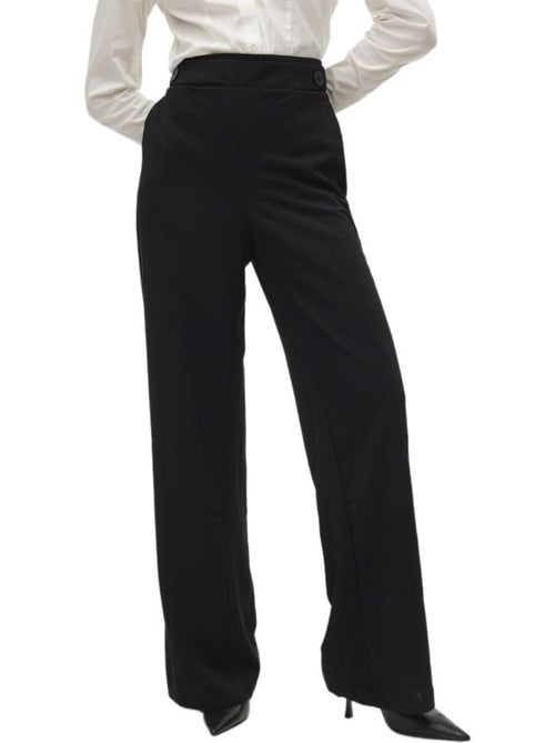 Vero Moda Liva Zwarte Damespantalon - Kiabi Vero Moda Liva Zwarte Damespantalon - Kiabi