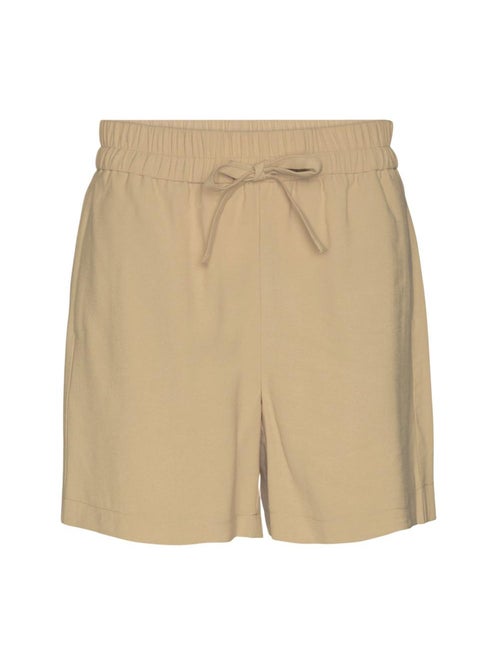 Vero Moda Losse Korte Broek voor Dames - Beige - Kiabi Vero Moda Losse Korte Broek voor Dames - Beige - Kiabi