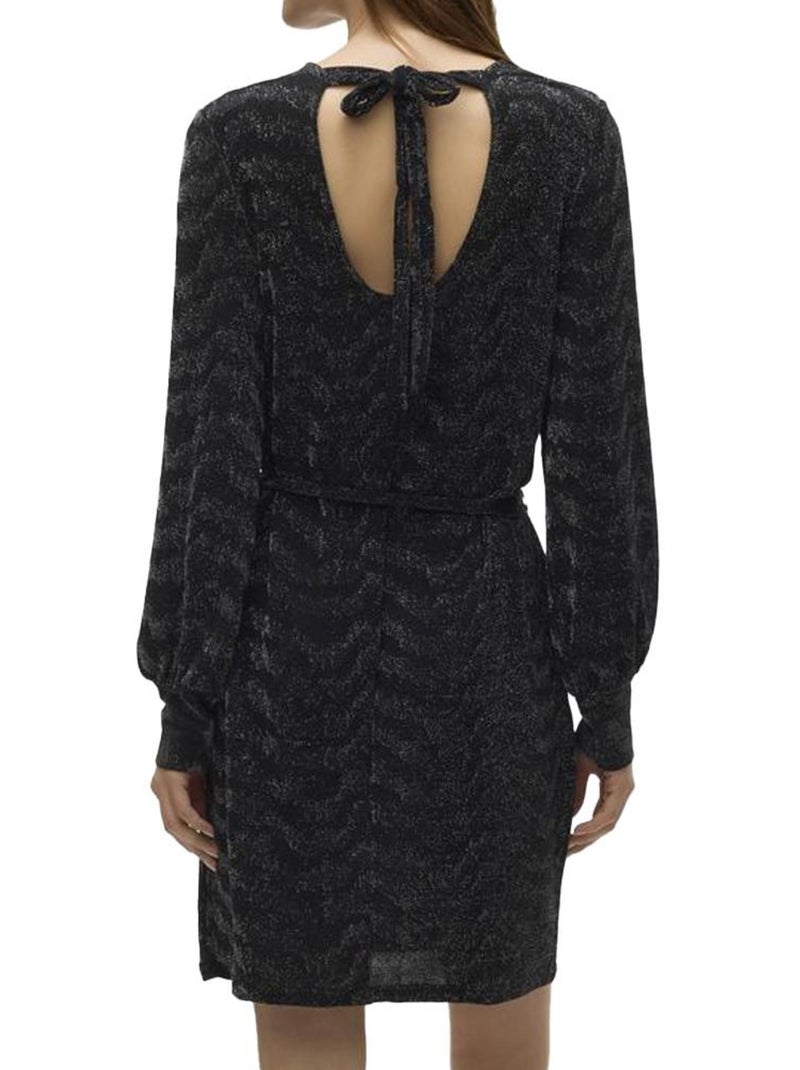 Vero Moda Lucy Zwarte/Zilveren Damesjurk Zilver - Kiabi