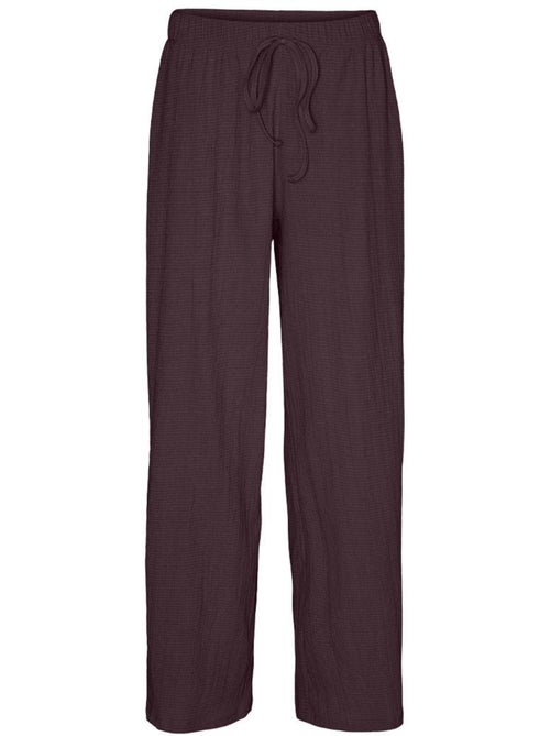 Vero Moda Luna Dames Pantalon Donkerpaars Fluïde - Kiabi Vero Moda Luna Dames Pantalon Donkerpaars Fluïde - Kiabi