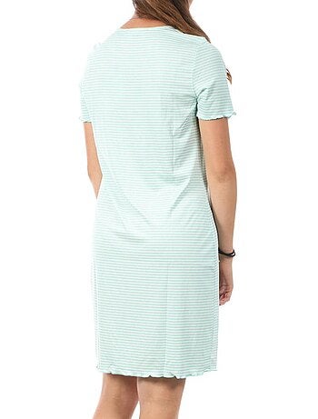 Vero moda madi jill dames jurk turquoise met patroon