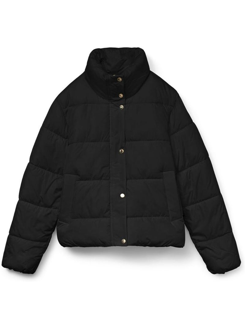 Vero Moda Maggy Zwarte Dames Puffer Jas Zwart - Kiabi