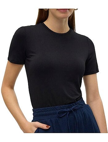 Vero moda malberte beige t-shirt voor dames