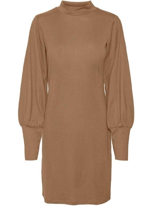 Vero Moda Malena Bruine Jurk voor Dames - Kiabi Vero Moda Malena Bruine Jurk voor Dames - Kiabi