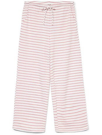 Vero moda malma gestreepte grijze damespantalon