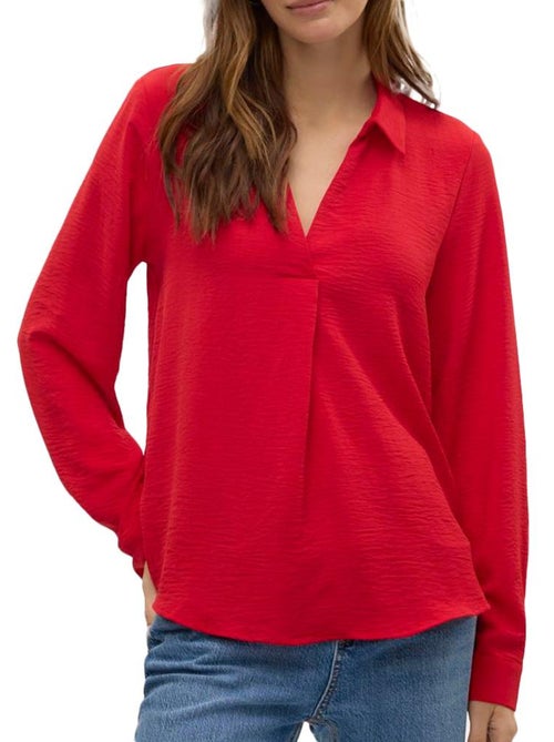 Vero Moda Malva Rode Blouse voor Dames - Kiabi Vero Moda Malva Rode Blouse voor Dames - Kiabi