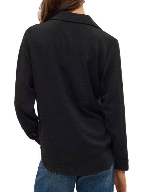 Vero Moda Malva Zwarte Blouse voor Dames - Kiabi Vero Moda Malva Zwarte Blouse voor Dames - Kiabi