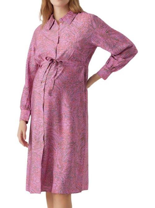 Vero Moda Mama Anea Roze Zwangerschapsjurk - Kiabi Vero Moda Mama Anea Roze Zwangerschapsjurk - Kiabi